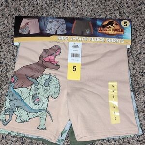 Jurassic World Kids' Dinosaur Adventure Shorts 3-Pack - Beige, Green, Gray